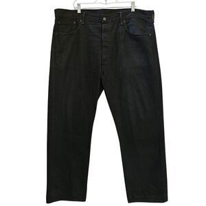 Levi's 501 XX Jeans Mens 41x29.5 Black Denim Button Fly‎ Dark Wash Baggy NWOT